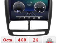 Navigatie dedicata Fiat Doblo 2010-2017 si Opel Combo 2010-2017 Android Octa Core Ecran 2K QLED GPS 4G 4+32GB 360 KIT-DOBLO10+EDT-E409-2K