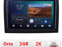 Navigatie dedicata Fiat ducato 2006- B-DUCATO Android Ecran 2K QLED octa core 3+32 carplay android auto KIT-ducato+EDT-E309V3-2K