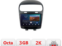 Navigatie dedicata Fiat Freemont Dodge Journey 2012-2019 Android Ecran 2K QLED octa core 3+32 carplay android auto KIT-freemont+EDT-E309V3-2K