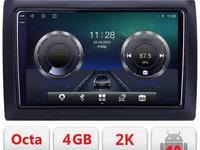 Navigatie dedicata Fiat Stilo C-STILO Android Octa Core Ecran 2K QLED GPS 4G 4+32GB 360 KIT-stilo+EDT-E409-2K