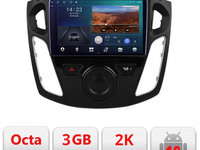Navigatie dedicata Ford Focus 3 B-150 Android Ecran 2K QLED octa core 3+32 carplay android auto KIT-150+EDT-E309V3-2K