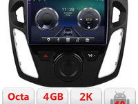 Navigatie dedicata Ford Focus C-150 Android Octa Core Ecran 2K QLED GPS 4G 4+32GB 360 KIT-150+EDT-E409-2K