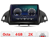 Navigatie dedicata Ford Kuga 2013-2017 C-362 Android Octa Core Ecran 2K QLED GPS 4G 4+32GB 360 KIT-362+EDT-E409-2K