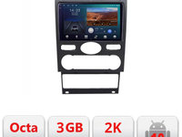Navigatie dedicata Ford Mondeo intre anii 2004-2007 Android Ecran 2K QLED octa core 3+32 carplay android auto KIT-mondeo2004+EDT-E309V3-2K