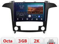 Navigatie dedicata Ford S-Max 2008-2012 B-003 Android Ecran 2K QLED octa core 3+32 carplay android auto KIT-003+EDT-E309V3-2K