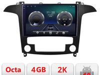 Navigatie dedicata Ford S-Max 2008-2012 C-003 Android Octa Core Ecran 2K QLED GPS 4G 4+32GB 360 KIT-003+EDT-E409-2K