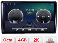Navigatie dedicata Ford Transit Focus Kuga C-transit Android Octa Core Ecran 2K QLED GPS 4G 4+32GB 360 kit-transit+EDT-E409-2K