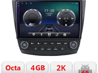 Navigatie dedicata Honda Accord 2004-2008 C-accord Android Octa Core Ecran 2K QLED GPS 4G 4+32GB 360 KIT-ACCORD+EDT-E410-2K