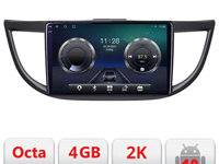 Navigatie dedicata Honda CR-V 2012-2016 C-469 Android Octa Core Ecran 2K QLED GPS 4G 4+32GB 360 KIT-469+EDT-E410-2K