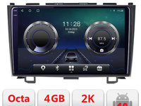 Navigatie dedicata Honda CR-V C-009 Android Octa Core Ecran 2K QLED GPS 4G 4+32GB 360 KIT-009+EDT-E409-2K