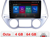 Navigatie dedicata Hyundai I20 2011-2014 manual si automat Android radio gps internet Lenovo Octa Core 4+64 LTE Kit-i20-2012+EDT-E509-PRO