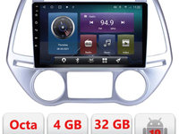 Navigatie dedicata Hyundai I20 2011-2014 manual si automat Android radio gps internet Octa core 4+32 Kit-i20-2012+EDT-E409