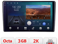 Navigatie dedicata Hyundai I40 Android Ecran 2K QLED octa core 3+32 carplay android auto kit-i40+EDT-E309V3-2K
