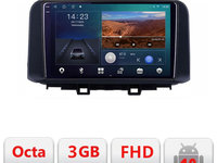 Navigatie dedicata Hyundai Kona B-1058 Android Ecran QLED octa core 3+32 carplay android auto KIT-1058+EDT-E310V3