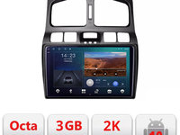 Navigatie dedicata Hyundai Santa Fe 2000-2006 Android Ecran 2K QLED octa core 3+32 carplay android auto KIT-santa fe-old+EDT-E309V3-2K