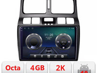 Navigatie dedicata Hyundai Santa Fe 2000-2006 Android Octa Core Ecran 2K QLED GPS 4G 4+32GB 360 KIT-santa fe-old+EDT-E409-2K