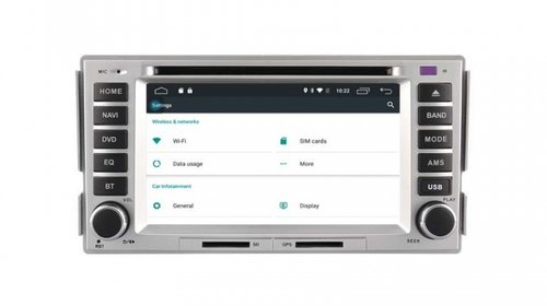Navigatie Dedicata HYUNDAI SANTA FE 2GB Android QUAD CORE INTERNET USB CARKIT NAVD-A008