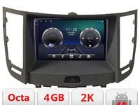 Navigatie dedicata Infiniti FX intre anii 2009-2012 Android Octa Core Ecran 2K QLED GPS 4G 4+32GB 360 KIT-fx35+EDT-E409-2K