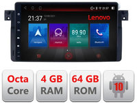 Navigatie dedicata Lenovo BMW Seria 3 E46 E-052, Octacore, 4Gb RAM, 64Gb Hdd, 4G, Qled, 360, DSP, Carplay,Bluetooth