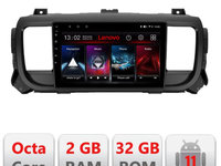 Navigatie dedicata Lenovo Citroen Jumpy Toyota Proace Peugeot Traveller D-jumpy16, Octacore Qualcomm, 2Gb RAM, 32Gb Hdd, 4G, Qled, DSP, Carplay, Bluetooth