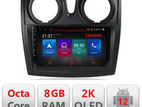 Navigatie dedicata Lenovo Dacia Sandero Logan 2012-2020 M-sandero Octacore, 8 Gb RAM, 128 Gb Hdd, 4G, Qled 2K, DSP, Carplay AA, 360,Bluetooth