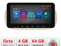 Navigatie dedicata Lenovo Fiat 500 2007-2015 Android radio gps internet 4+64, Ecran QLED 10.33", Octacore, 4Gb RAM, 64Gb Memorie, 4G, 360, DSP, Carplay,Bluetooth