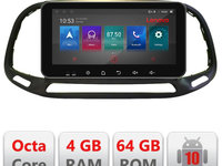 Navigatie dedicata Lenovo Fiat Doblo 2015-2018 I-DOBLO15 4+64, Ecran QLED 10.33", Octacore, 4Gb RAM, 64Gb Memorie, 4G, 360, DSP, Carplay,Bluetooth