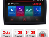 Navigatie dedicata Lenovo Fiat ducato 2022- E-DUCATO, Octacore, 4Gb RAM, 64Gb Hdd, 4G, Qled, 360, DSP, Carplay,Bluetooth