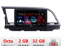 Navigatie dedicata Lenovo Hyundai Elantra 2015-2018 D-581, Octacore Qualcomm, 2Gb RAM, 32Gb Hdd, 4G, Qled, DSP, Carplay, Bluetooth