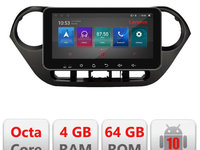 Navigatie dedicata Lenovo Hyundai I10 2013-2019 I-HY38 4+64, Ecran QLED 10.33", Octacore, 4Gb RAM, 64Gb Memorie, 4G, 360, DSP, Carplay,Bluetooth