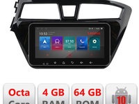 Navigatie dedicata Lenovo Hyundai i20 2015-2018 I-517 4+64, Ecran QLED 10.33", Octacore, 4Gb RAM, 64Gb Memorie, 4G, 360, DSP, Carplay,Bluetooth