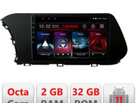 Navigatie dedicata Lenovo Hyundai I20 2020- D-i20, Octacore Qualcomm, 2Gb RAM, 32Gb Hdd, 4G, Qled, DSP, Carplay, Bluetooth