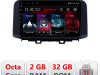 Navigatie dedicata Lenovo Hyundai Kona D-1058 Octa Core , Octacore Qualcomm, 2Gb RAM, 32Gb Hdd, 4G, Qled, DSP, Carplay, Bluetooth