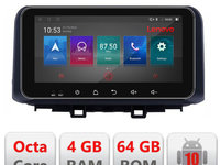 Navigatie dedicata Lenovo Hyundai Kona I-1058 4+64, Ecran QLED 10.33", Octacore, 4Gb RAM, 64Gb Memorie, 4G, 360, DSP, Carplay,Bluetooth