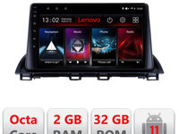 Navigatie dedicata Lenovo Mazda 3 2014-2019 D-463, Octacore Qualcomm, 2Gb RAM, 32Gb Hdd, 4G, Qled, DSP, Carplay, Bluetooth