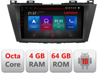 Navigatie dedicata Lenovo Mazda 5 2010-2017 E-117, Octacore, 4Gb RAM, 64Gb Hdd, 4G, Qled, 360, DSP, Carplay,Bluetooth