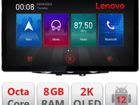 Navigatie dedicata Lenovo Mazda RX8 2008-2011, Ecran 2K QLED 13",Octacore,8Gb RAM,128Gb Hdd,4G,360,DSP,Carplay,Bluetooth
