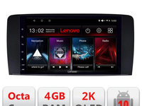 Navigatie dedicata Lenovo Mercedes Clasa R L-215, Octacore, 4Gb RAM, 64Gb Hdd, 4G, QLED 2K, DSP, Carplay, Bluetooth