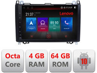 Navigatie dedicata Lenovo Mercedes VW E-068, Octacore, 4Gb RAM, 64Gb Hdd, 4G, Qled, 360, DSP, Carplay,Bluetooth