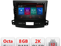 Navigatie dedicata Lenovo Mitsubishi Outlander 2010 M-056 Octacore, 8 Gb RAM, 128 Gb Hdd, 4G, Qled 2K, DSP, Carplay AA, 360,Bluetooth