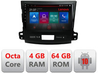 Navigatie dedicata Lenovo Mitsubishi Outlander 2010 E-056, Octacore, 4Gb RAM, 64Gb Hdd, 4G, Qled, 360, DSP, Carplay,Bluetooth