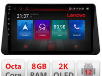 Navigatie dedicata Lenovo Nissan Micra 2014-2019 Octacore, 8 Gb RAM, 128 Gb Hdd, 4G, Qled 2K, DSP, Carplay AA, 360,Bluetooth