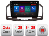 Navigatie dedicata Lenovo Opel Insignia 2009-2013 E-114, Octacore, 4Gb RAM, 64Gb Hdd, 4G, Qled, 360, DSP, Carplay,Bluetooth
