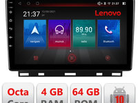 Navigatie dedicata Lenovo Renault Clio 5 , Octacore, 4Gb RAM, 64Gb Hdd, 4G, Qled, 360, DSP, Carplay,Bluetooth