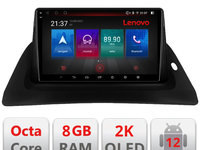 Navigatie dedicata Lenovo Renault Kangoo Octacore, 8 Gb RAM, 128 Gb Hdd, 4G, Qled 2K, DSP, Carplay AA, 360,Bluetooth
