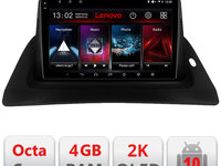 Navigatie dedicata Lenovo Renault Kangoo, Octacore, 4Gb RAM, 64Gb Hdd, 4G, QLED 2K, DSP, Carplay, Bluetooth