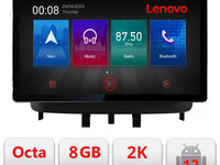 Navigatie dedicata Lenovo Renault Megane 3 N-145, Ecran 2K QLED 13",Octacore,8Gb RAM,128Gb Hdd,4G,360,DSP,Carplay,Bluetooth