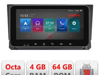 Navigatie dedicata Lenovo Seat Arona Android radio gps internet 4+64, Ecran QLED 10.33", Octacore, 4Gb RAM, 64Gb Memorie, 4G, 360, DSP, Carplay,Bluetooth