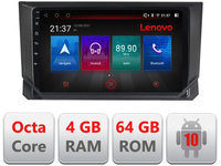 Navigatie dedicata Lenovo Seat Ibiza 2017- E-IBZ, Octacore, 4Gb RAM, 64Gb Hdd, 4G, Qled, 360, DSP, Carplay,Bluetooth