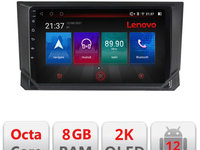 Navigatie dedicata Lenovo Seat Ibiza 2017- M-IBZ Octacore, 8 Gb RAM, 128 Gb Hdd, 4G, Qled 2K, DSP, Carplay AA, 360,Bluetooth